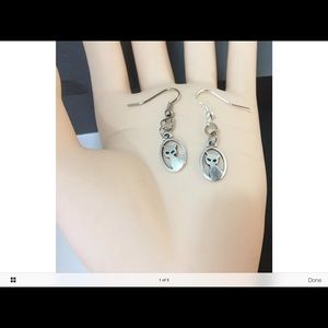 Artisan Crafted “Tiny Cat” Tibetan Silver Earrings